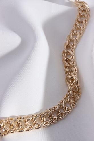 Gold Renk Kalın Zincir Kolye