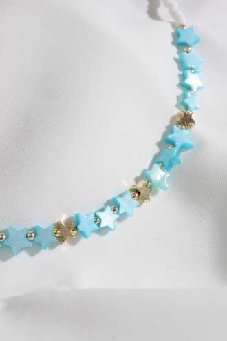Mavi Yıldız Boncuklu Kolye