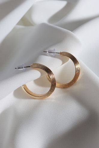 Vintage Gold Renk Halka Küpe