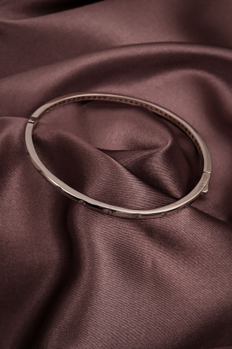 Zircon Taşlı 925 Ayar Gümüş Bileklik 10,13Gr