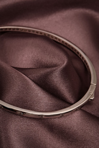 Zircon Taşlı 925 Ayar Gümüş Bileklik 10,13Gr