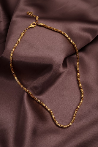 Snake Orta Boy Gold Renk Zincir
