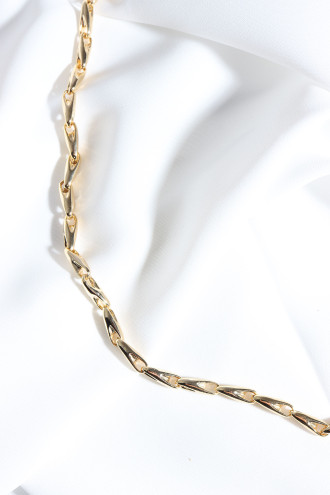 Gold Renk Renk Döküm Kararmaz Altın Kaplama Zincir