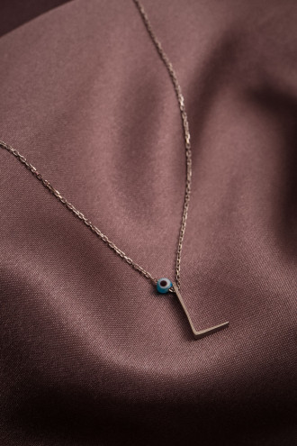 L Harf 925 Ayar Gümüş Kolye 1,53Gr L Harf 925 Ayar Gümüş Kolye 1,53Gr