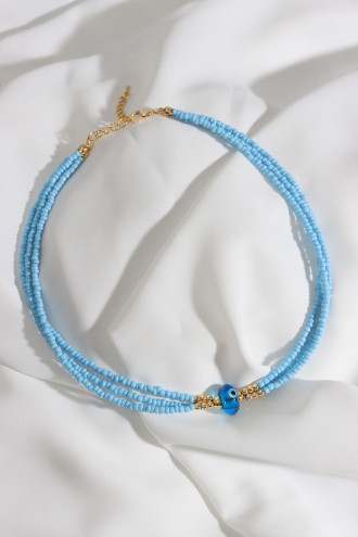 Nazar Boncuklu Mavi Boncuk Kolye Nazar Boncuklu Mavi Boncuk Kolye