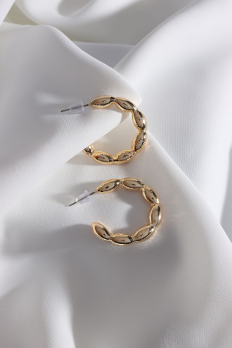 Vintage Gold Renk Halka Küpe