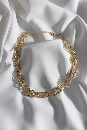 Gold Renk Kalın Zincir Kolye