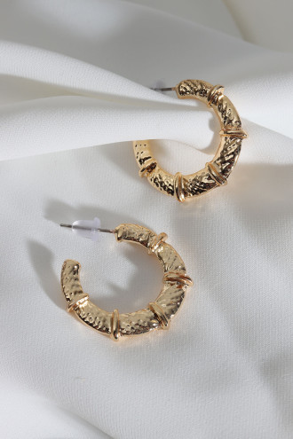 Vintage Gold Renk Halka Küpe