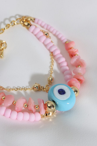 Nazarlık Pembe Bileklik