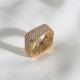 Gold Renk Tam Tur Kare Zircon Yüzük Gold Renk Tam Tur Kare Zircon Yüzük