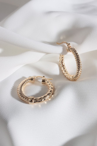 Gold Renk Vintage Halka Küpe