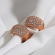Zircon Taşlı Rose Küpe