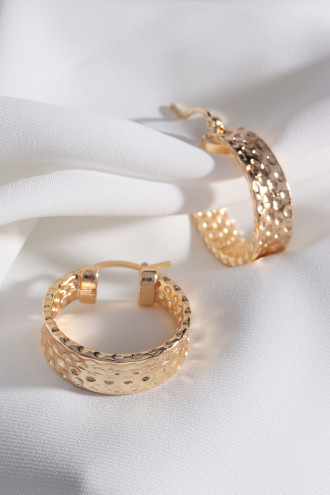 Gold Renk Vintage Halka Küpe