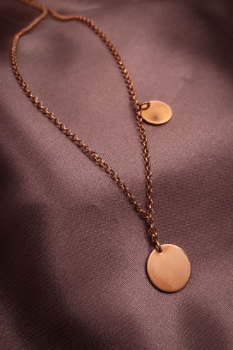 Pul Uçlu Rose Renk 925 Ayar Gümüş Zincir Kolye 5,73Gr Pul Uçlu Rose Renk 925 Ayar Gümüş Zincir Kolye 5,73Gr