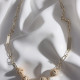Parlak 5 Toplu Gold Renk Kolye