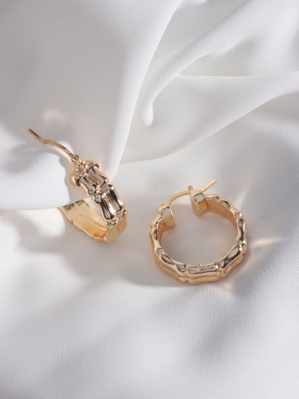 Gold Renk Vintage Halka Küpe