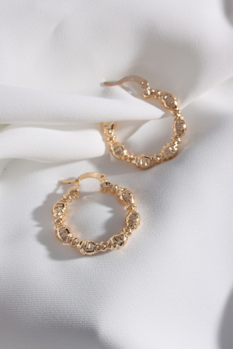 Gold Renk Vintage Halka Küpe