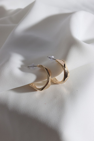 Vintage Gold Renk Halka Küpe