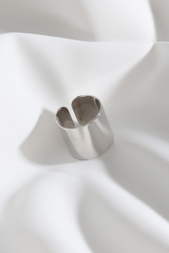 Gümüş Renk Kalın Eklem Yüzük