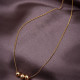 3 Toplu Gold Renk Kolye
