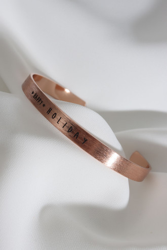 Happy Holıday Rose Renk Kararmaz Vip Bileklik