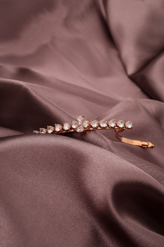 Zircon Taşlı Çiçek Abiye Otomatik