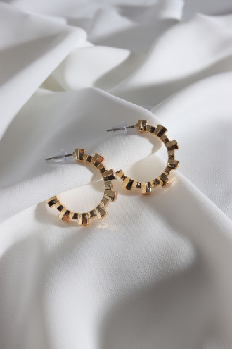 Vintage Gold Renk Halka Küpe