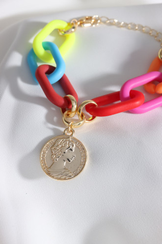 Renkli Zincirli Bileklik