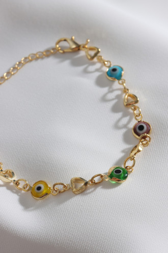 Nazar Boncuklu Zincir Bileklik