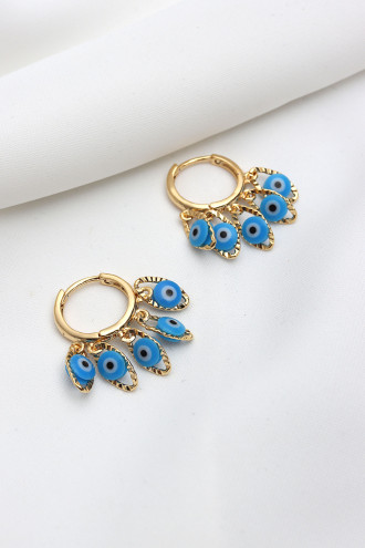 Göz Detaylı Gold Renk Shakira Küpe Göz Detaylı Gold Renk Shakira Küpe