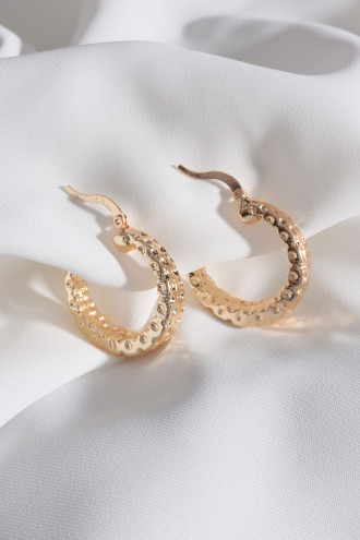 Gold Renk Vintage Halka Küpe