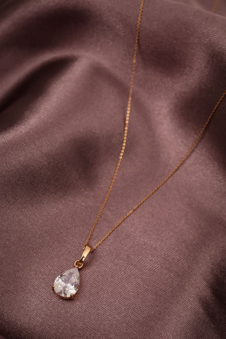 Damla Tektaş Gold Renk Kolye