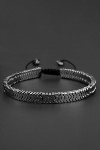 Gümüş Renk Renk Asansörlü Erkek Bileklik