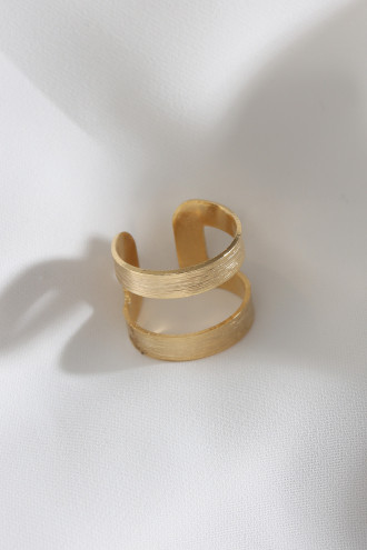 Mat Gold Renk Eklem Yüzüğü