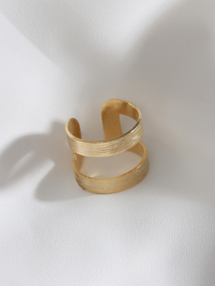 Mat Gold Renk Eklem Yüzüğü
