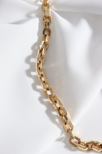 Kalın Gold Renk Döküm Kararmaz Zincir