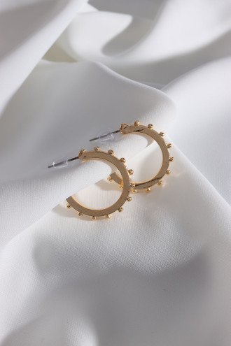 Vintage Gold Renk Halka Küpe