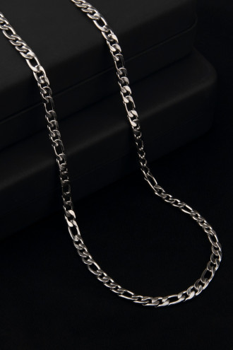 Figaro 3e1 Çelik Erkek Zincir Kolye Figaro 3e1 Çelik Erkek Zincir Kolye