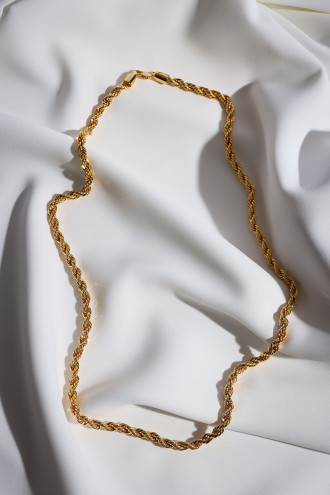 Gold Renk Burgu Ara Boy Zincir