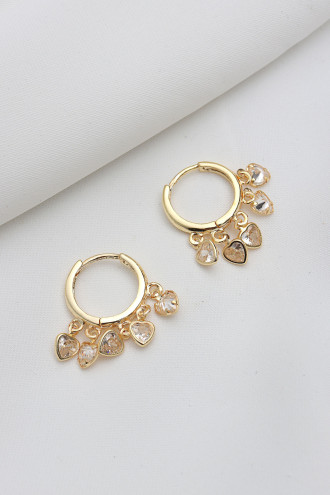 Kalpli Gold Renk Shakıra Küpe