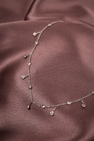 Taş Püsküllü 925 Ayar Gümüş Kolye 3,24Gr Taş Püsküllü 925 Ayar Gümüş Kolye 3,24Gr