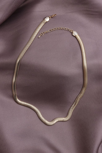 Gold Renk Yılan Zincir Kolye