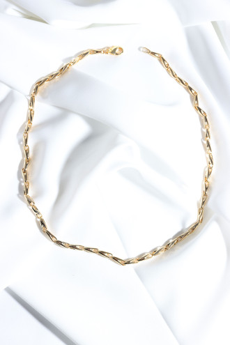 Gold Renk Renk Döküm Kararmaz Altın Kaplama Zincir