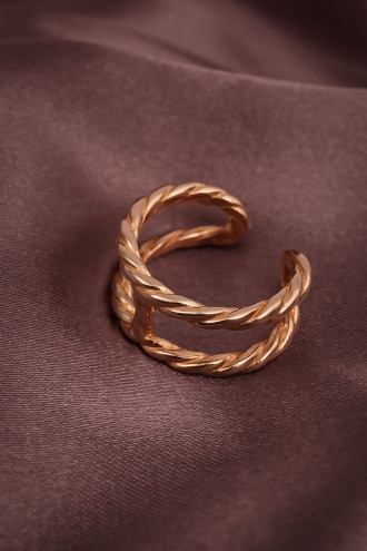 Rose Burgu Yüzük 925 Ayar Gümüş 5,88Gr