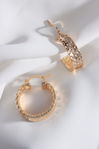 Gold Renk Vintage Halka Küpe