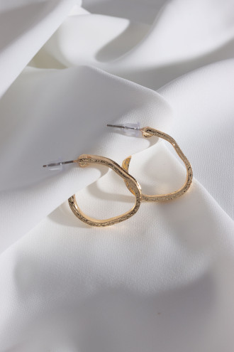 Vintage Gold Renk Halka Küpe