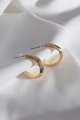 Vintage Gold Renk Halka Küpe