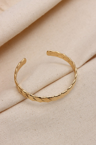 Vintage Gold Renk Çelik Kelepçe Bileklik Vintage Gold Renk Çelik Kelepçe Bileklik
