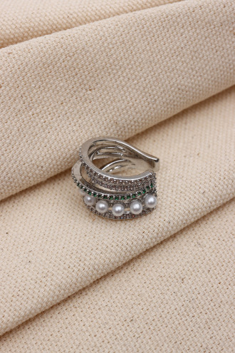 5 Şeritli İnci Detay Gümüş Renk Ear Cuff Kıkırdak Küpe (Vip) 5 Şeritli İnci Detay Gümüş Renk Ear Cuff Kıkırdak Küpe (Vip)
