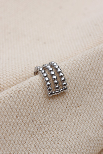 3 Şeritli Gümüş Renk Ear Cuff Kıkırdak Küpe 3 Şeritli Gümüş Renk Ear Cuff Kıkırdak Küpe